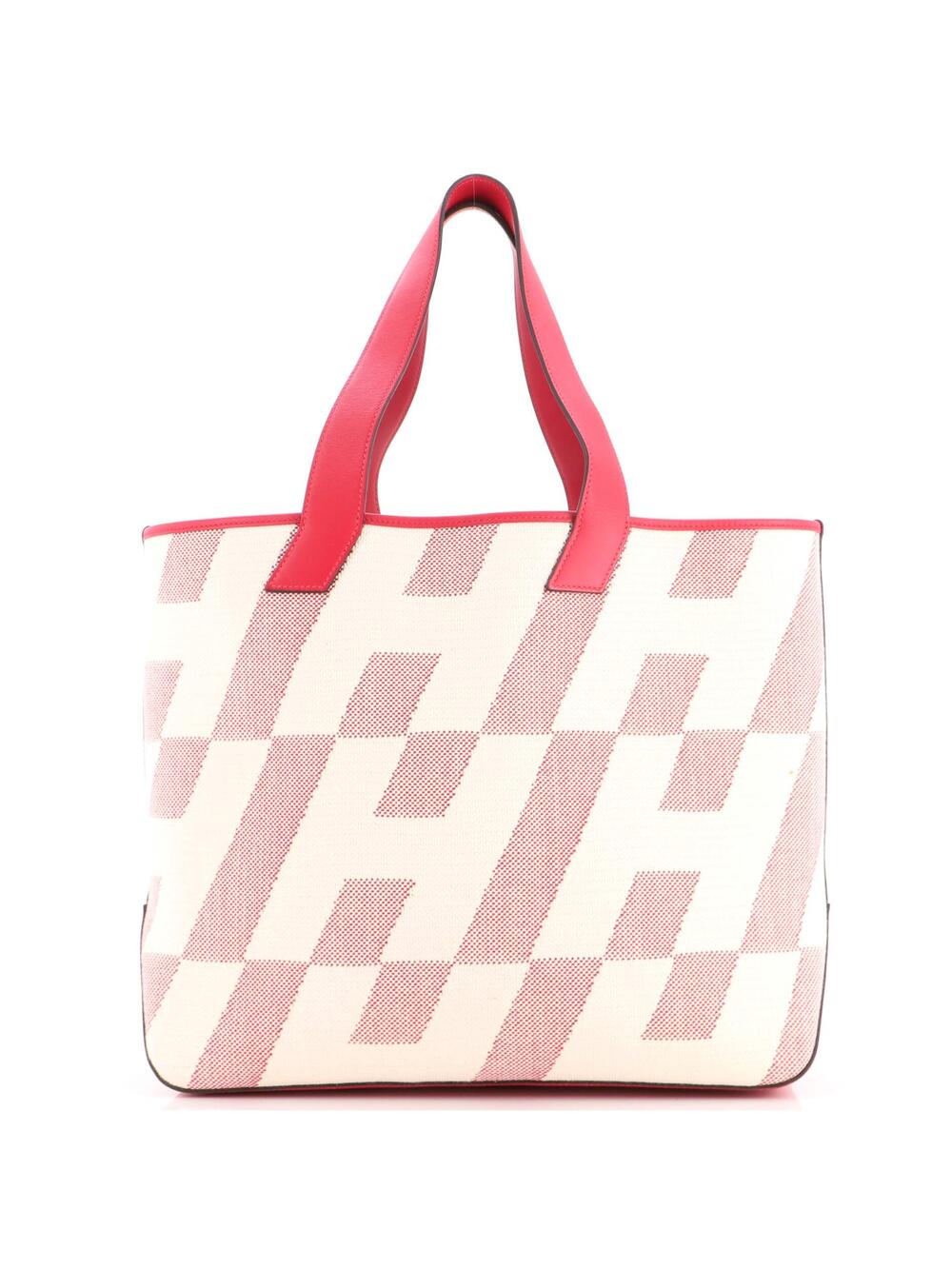 Hermes Cabas H En Biais Tote Canvas #370155H24B